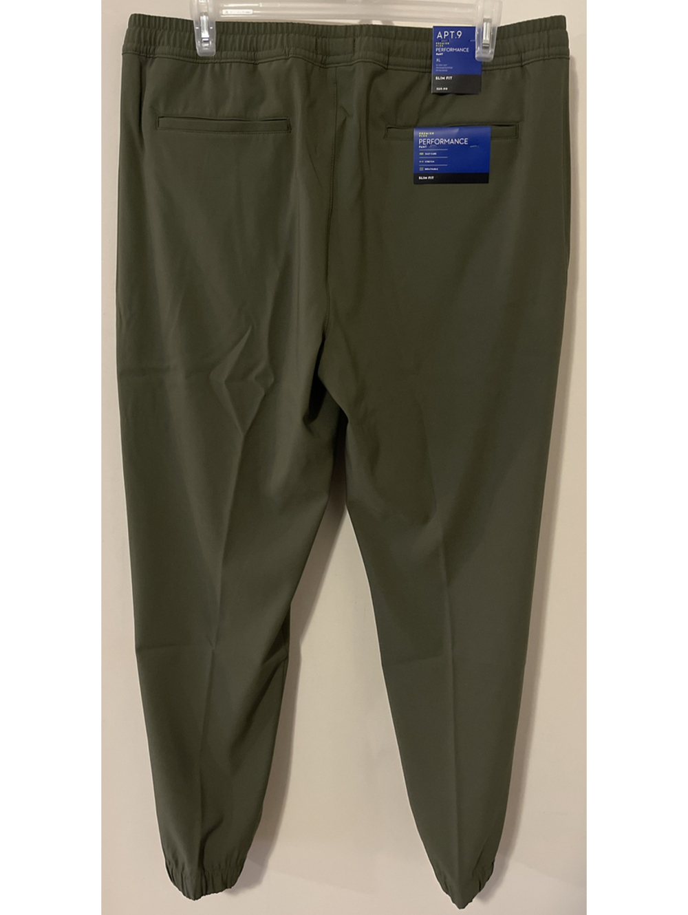Apt 9 Mens Premier Flex Green XL Performance Jogger Style Pants NWT! A1328